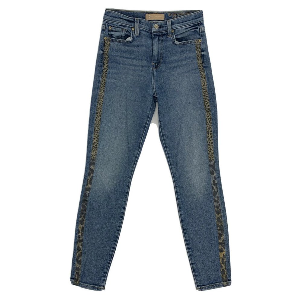 Women's 7 for all mankind Luxe Vintage High Waist Skinny Jeans Light Wash 26‎